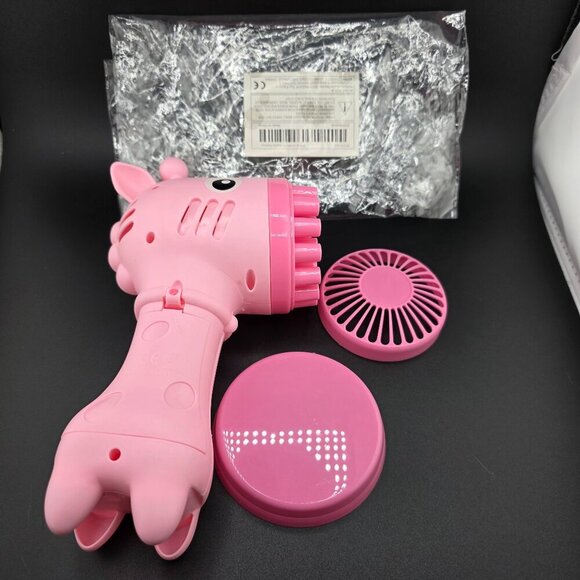 Pink Giraffe Bubble Blower - Like New Works - Picture 1 of 5